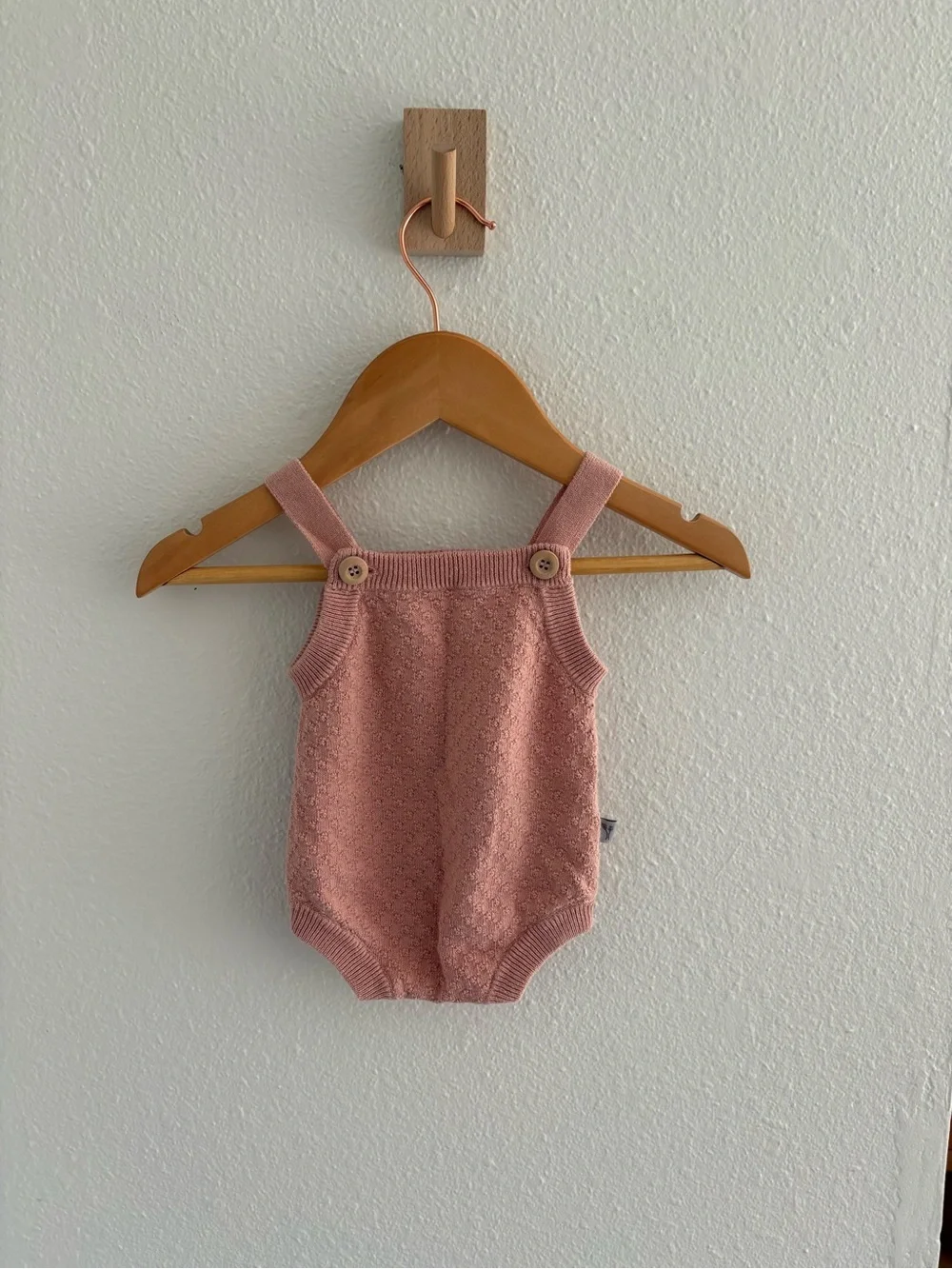 Soft Knit Pink Baby One-Piece Romper/Onsie best for 3M